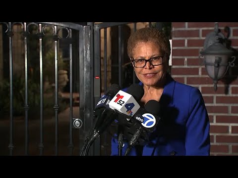 Mayor Bass speaks after arrests made in DTLA protest