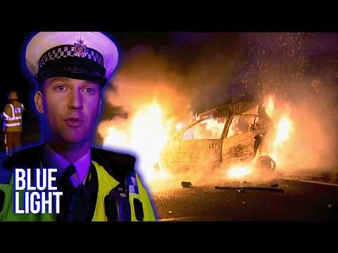Driver Caught In Fireball After Shocking Motorway Crash | Traffic Cops FULL EPISODE | Blue Light