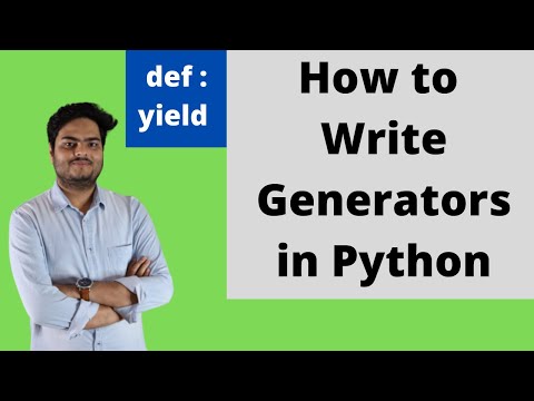 How to write generators in Python | generators in python | generators and iterators in python
