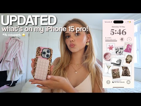 UPDATED WHATS ON MY IPHONE 15 PRO! *ft coupert ⭐️🎀🤍