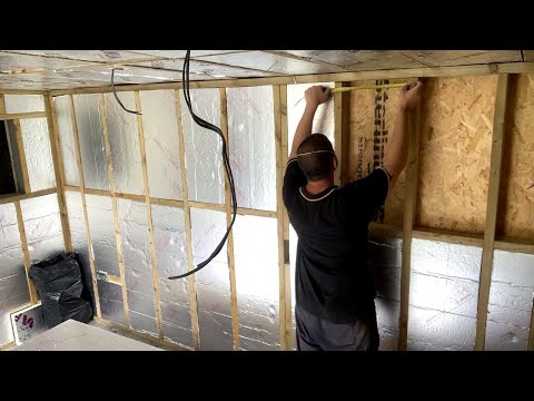 How to add insulation and vapour barrier to DIY Garden room