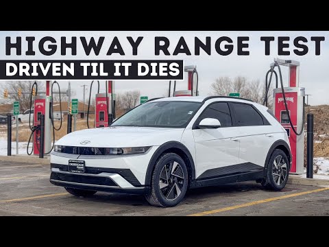 Cold Conditions Really Hurt The 2025 Hyundai Ioniq 5 Range! 70-MPH Highway Range Test