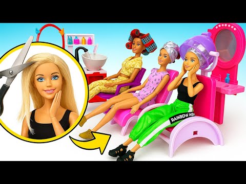💄 Build a Mini Beauty Salon for Barbie! 💅✨ DIY Makeover Magic for Dolls