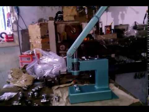 Пресс для установки люверсов, кнопок. Самодельный.