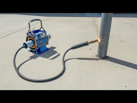 From Scrap to Power! I Made a Welding Machine from a Broken Motor – Save Money!