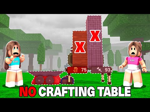 Surviving 99 Nights WITH NO CRAFTING TABLE!