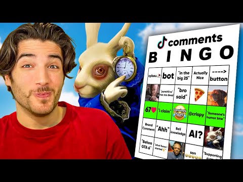 Tik Tok COMMENTS Bingo