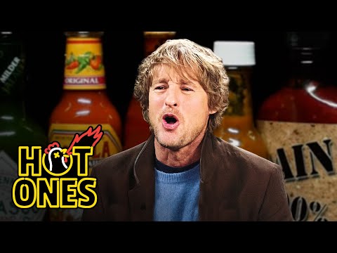 Owen Wilson Feels the Walls Closing In While Eating Spicy Wings | Hot Ones