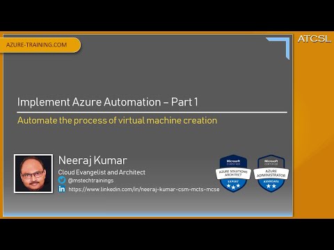 Azure Automation Part1 - Working with PowerShell Runbooks to Automate Virtual Machine Creation
