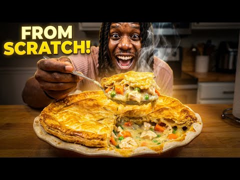 THE BEST HOMEMADE CHICKEN POT PIE (FROM SCRATCH!!)