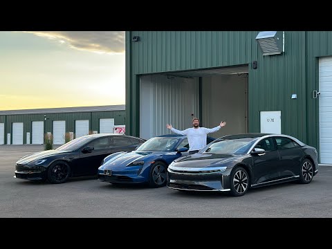 The Lucid Air vs Tesla Model S vs Porsche Taycan Race To Vegas Was A Fail! (Part 1)