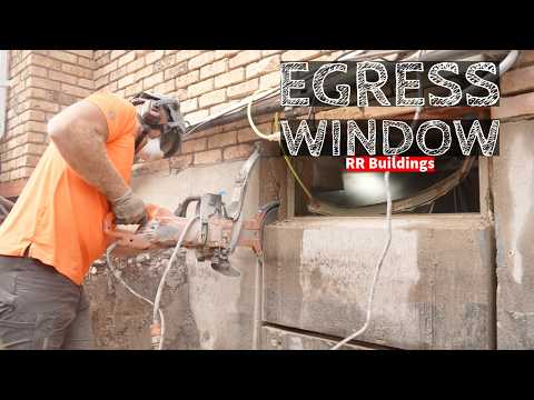 Cutting Out an Egress Window in my Basement like a PRO