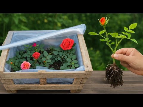 🌹How to Propagate Roses in Mini Greenhouses in Boxes