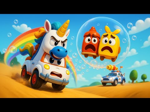 Unicorn Truck Bursts Dr Zig’s Bubbles 🎉 Rescue Show for Kids | Super Truck