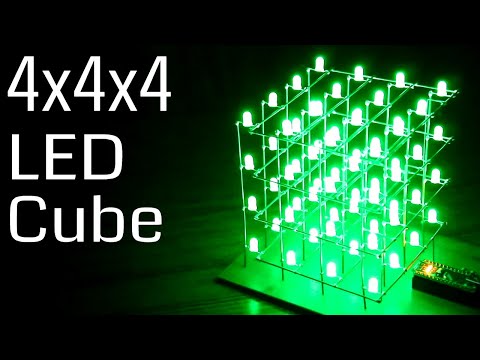 4x4x4 LED Cube Arduino Nano | EE Wave