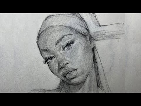 Realistic portrait study | Real time 