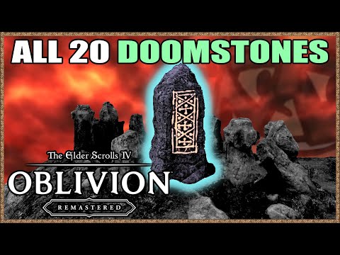 ALL 20 DOOMSTONES (Birthsign, Heaven, Cult) in TESIV: Oblivion Remastered