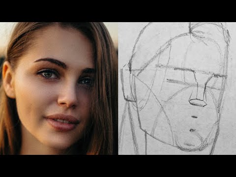 How to start Drawing a Portrait with the Loomis Method | A Beginners Guide