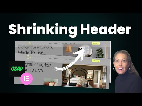 How to Create a Magical Sticky Shrinking Header with Elementor & GSAP