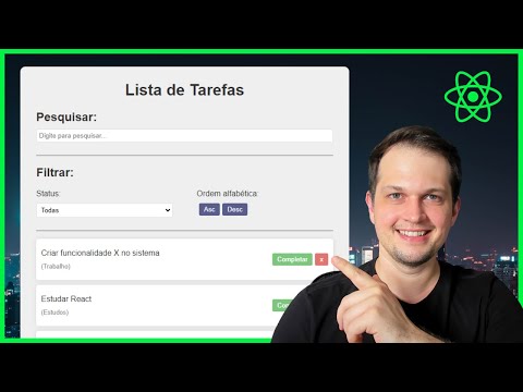 PROJETO de React JS para INICIANTES - Faça uma To Do List do zero!