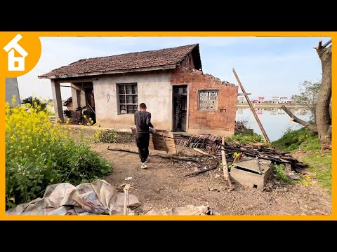 My Dad Gave Me an Old River House, I'm Renovating It for My Future Wife and Child/Timelapse