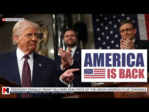 🇺🇸 President Trump delivers 2026 State of the Union Address in US Congress | Full speech [LIVE]