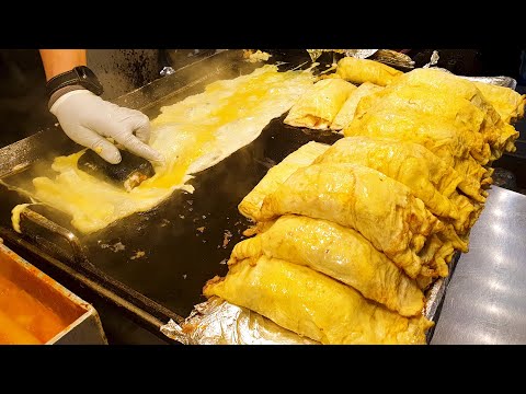 역대급 대한민국 김밥, 대왕 계란말이 김밥, 대왕 참치김밥, 삼겹살 김밥, Amazing Korean Gimbap, Rolled omelet Gimbap, Nude Gimbap