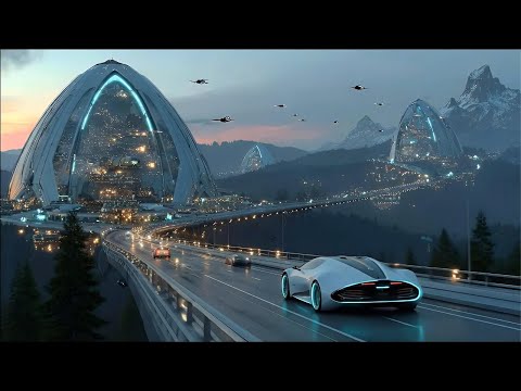 Future City 2350 – How Humans Live & Move in an AI World 4K | AIDoALL