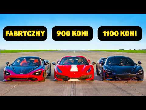NAJSZYBSZY McLaren na świecie vs tuningowane Ferrari 488 Pista - WYŚCIG