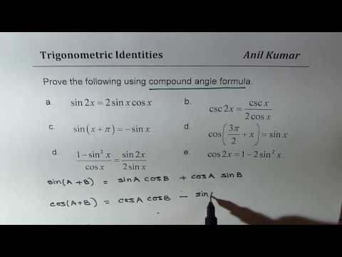 Trigonometric Identities with Compound Angle Formula Part 1