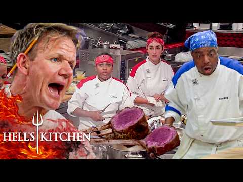 Chef Ramsay Ejects Both Teams as Raw Salmon & Raw Pork Stalls Service | Hell's Kitchen