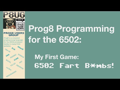 Prog8 Programming for the 6502: My First Game: 6502 Fart Bombs