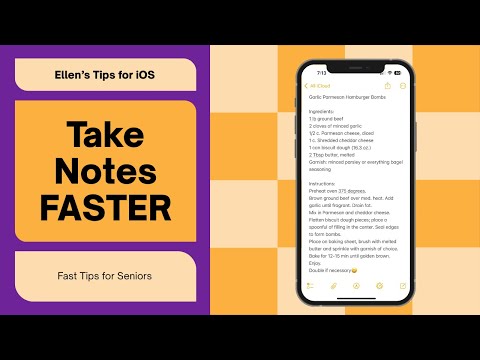 Take Notes Faster on Your iPhone or iPad – Simple Tips for Seniors