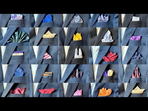 25 More Pocket Square Folds