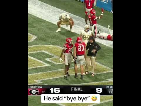Georgia vs. Georgia Tech came down to the last play 😮‍💨