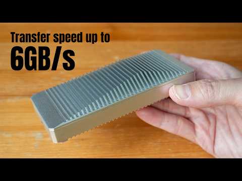 6GB/s transfer with Qwiizlab Thunderbolt 5 SSD enclosure (ES41TR)