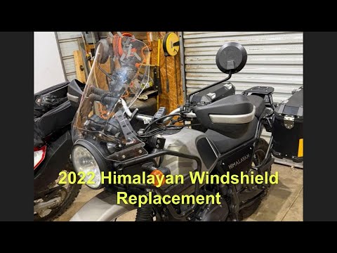 Windshield Replacement on 2022 Royal Enfield Himalayan