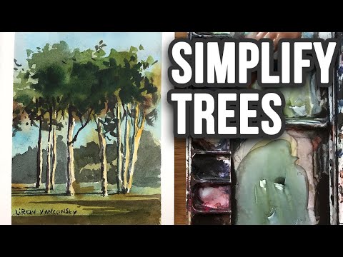 Trees in Watercolor | Simplify (and Avoid Overwork!)