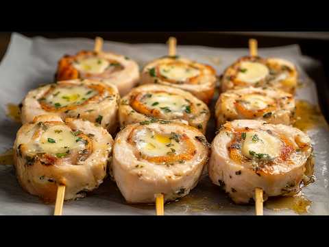 Juicy chicken rolls with crispy crust and melted cheese! Try it and fall in love!