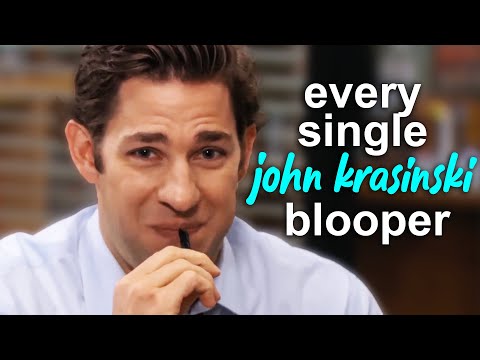 literally just every single john krasinski blooper from the office | Comedy Bites