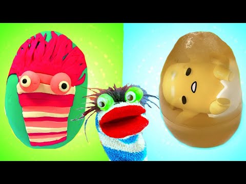 Phoebe Plays Hide and Seek in a Play Doh Egg