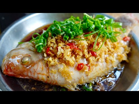 菜脯蒸鱼🐟鱼肉细白嫩滑，咸鲜适口!好吃又营养‼️Steamed fish with Preserved radish, The fish meat is tender, and delicious!