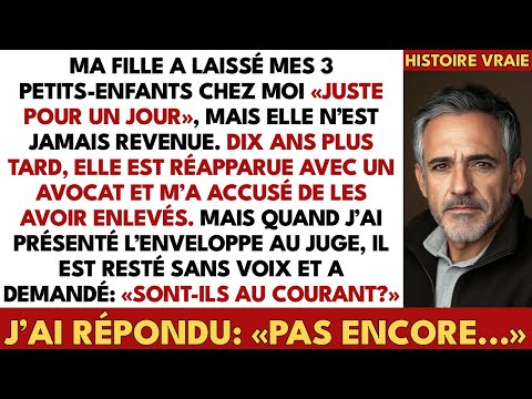Ma Fille M’a Laissé Mes 3 Petits-Enfants… Dix Ans Plus Tard, Elle M’a Accusé D’Enlèvement !