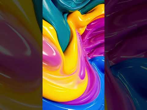 4K Mesmerizing Colorful Paint Flow - Relaxing UHD Visuals with Calming Music for Stress Relief