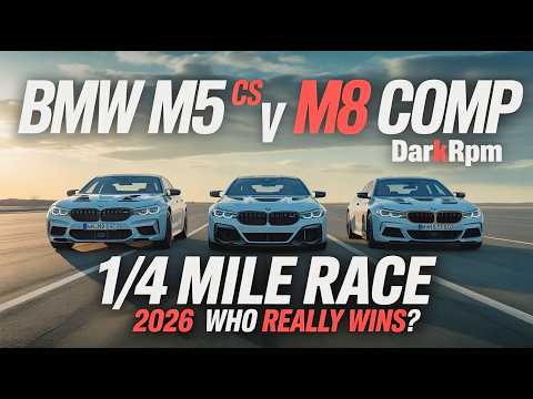 BMW M5 CS v M8 Comp v M5 Comp 1/4 MILE RACE – 2026