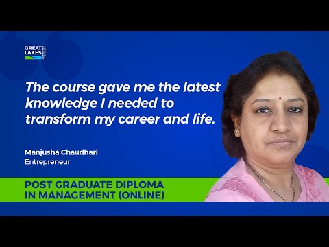 PGDM Program Review by Manjusha | Great Lakes Executive Learning | Great Learning