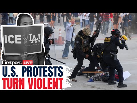 California Protests LIVE: Police, Protesters Clash in LA| Anti-ICE Protests Day 2| Immigration Raids