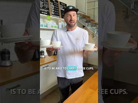 Are you a barista? Can you carry and serve 3 coffee cups at a time? Here’s some tips from Jimmy ☕️