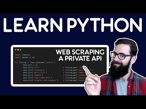 Learn Python - Web scraping a private API - Questions from the comments episode 2