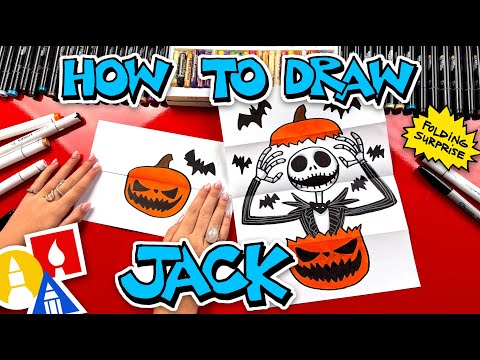 How To Draw Jack Skellington Popping Out Of A Pumpkin